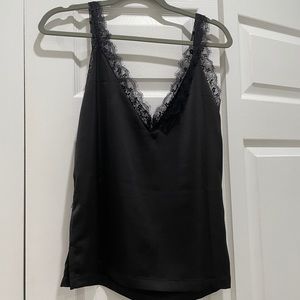 Black tank top blouse